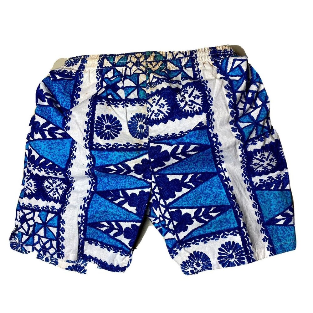 Vintage California Shores 1990s swim trunks shorts 26W x 16L rash guard STAINS